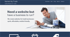 Desktop Screenshot of marketmytrade.com